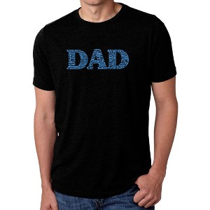 LA Pop Art Men's Premium Blend Word Art T-shirt - Dad - 1 of 4