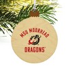 Minnesota State University Moorhead Dragons Wood Christmas Tree Holiday Ornament - 4 of 4