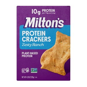 Milton's Craft Bakes Protein Crackers Zesty Ranch - 4.25oz : Target