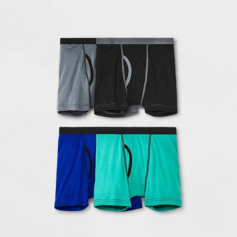 Hanes Boys' 5pk X-temp Boxer Briefs - Blue : Target