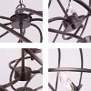 Chloe Lighting Jericho Farmhouse 3 Light Oil Rubbed Bronze Ceiling Pendant 19" Wide - 3 of 4