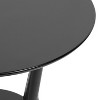 Kate and Laurel Nylah Round Side Table, 24x24x24, Black - 3 of 4