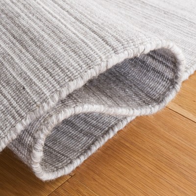 Handwoven Silver Flat Woven Kilim Area Rug
