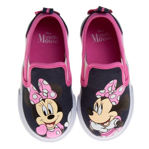 Disney Minnie Mouse Toddler Girls' Slip On Canvas Sneakers - Pink, 12 :  Target
