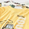 Toddler Boys' 4pc Tonka Cotton Pajama Set - Yellow/Ivory 2T - 3 of 4