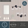 VAXCEL Lander Matte Black Bathroom Vanity Wall Fixture with Clear Glass Globes - 4 of 4