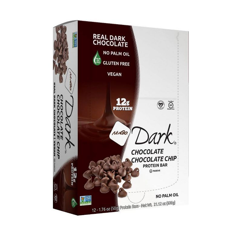 Nugo Dark Chocolate Chip Gluten Free Granola Bars - 1.76oz, 3 of 5