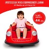 12V Bumper Car for Toddlers, Kids Electric Ride on Battery Toy with Parent Remote Control, 360 Degree Spin, 2-Speed, Music & LED Lights - 3 of 4