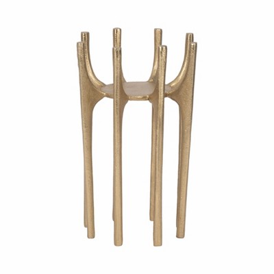 Aluminum Pillar Holder with Sculptural Elevated Spire Design for Modern Display