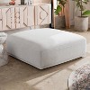 HOMES: Inside + Out Povoa Modern Modular Square Ottoman - 2 of 4