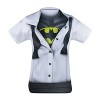 Mens Batman Tuxedo Costume Reveal Sublimated T-Shirt - 4 of 4