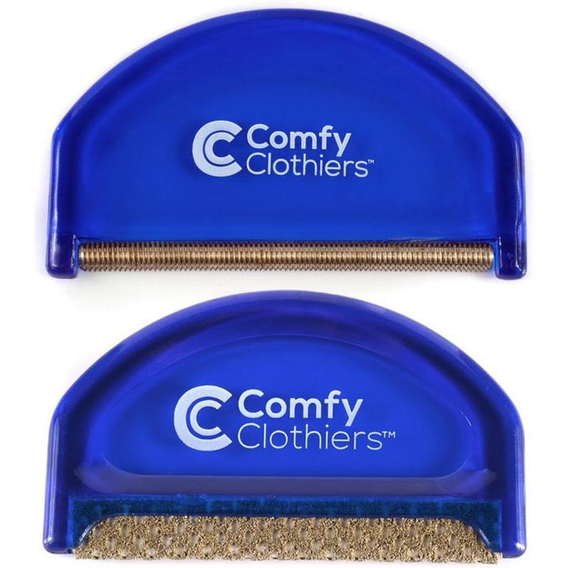 Comfy Clothiers Cashmere & Wool Comb for De-Pilling Sweaters & Clothing, Removes Pills, Fuzz and Lint from Garments, Blue, 1 of 4