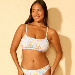 Women's Smocked Bralette Bikini Top - Wild Fable™ - 1 of 3