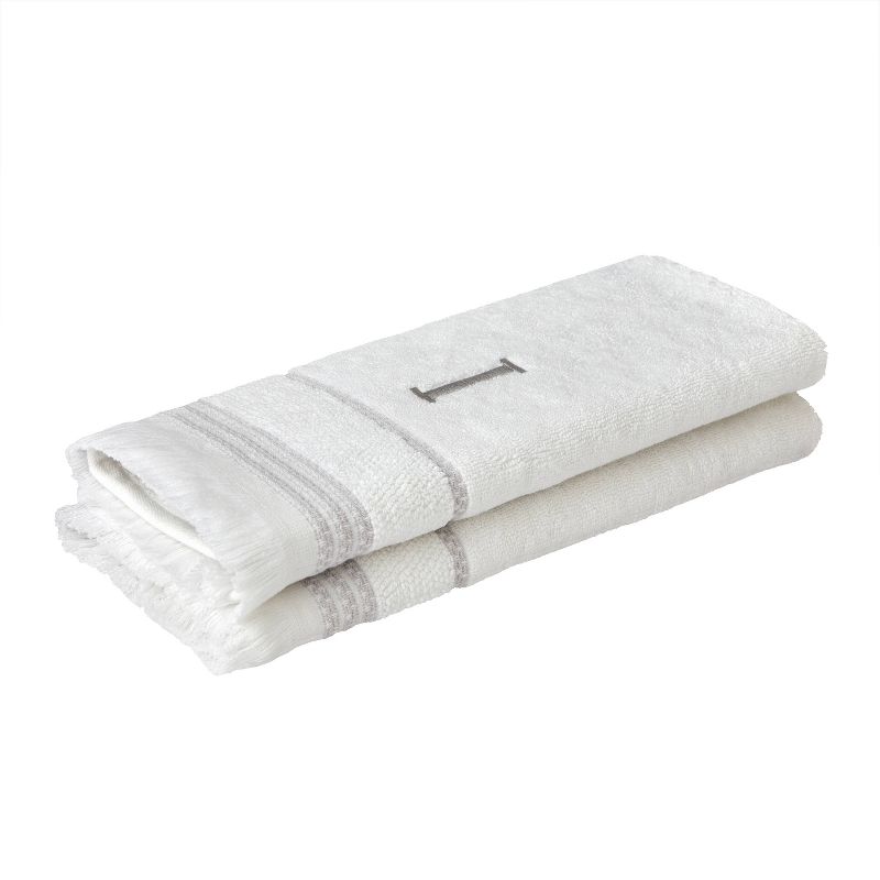 2pc Casual Monogram &#39;I&#39; Hand Towels - SKL Home, 3 of 4