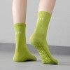 Anna-Kaci 3 Pair Combo Sale Anti Slip Crew Socks with Grip Soles and Ribbed Cuffs in Multiple Color Options - 4 of 4