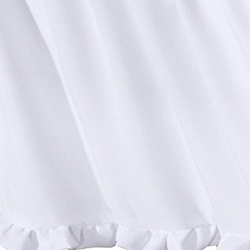 Sasha White Classic Bed Skirt Drop 15" by Greenland Home Fashion, 3 of 5