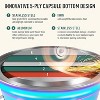 Itopfox Stainless Steel Whistling Tea Kettle with Cool Folding Handle, Rainbow Mirror Finish, Induction Compatible, Large Capacity for Boiling Water - 3 of 4