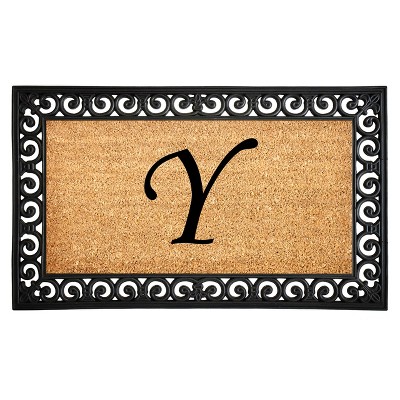 Calloway Mills 104132436Y Gabriel Monogram Doormat 24 In. x 36 In. (Letter Y)