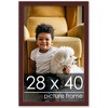PosterPalooza | Minimalist Brown Picture Frame - UV Acrylic, Foam Board Backing, Hanging Hardware - 2 of 4