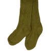 Leveret Girls  Boho Solid Color Cable Knit Tights - 2 of 2