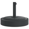 vidaXL Parasol Base Black PE and concrete with iron tube Medium - 2 of 2
