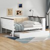 GDFStudio Gibson Wood Daybed with Storage Shelves and Upholstered Backrest - 2 of 4