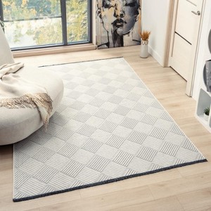 Luxe Weavers Geometric Non-Slip Washable Indoor Area Rug - 1 of 4