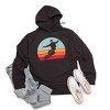 Simply Sage Market Women's Graphic Hoodie Snowboard With Stripes - 2 of 2