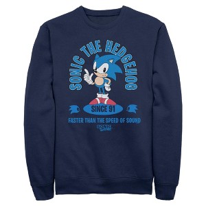 Mens Sonic the Hedgehog Faster Than the Speed of Sound Sweatshirt - 1 of 4