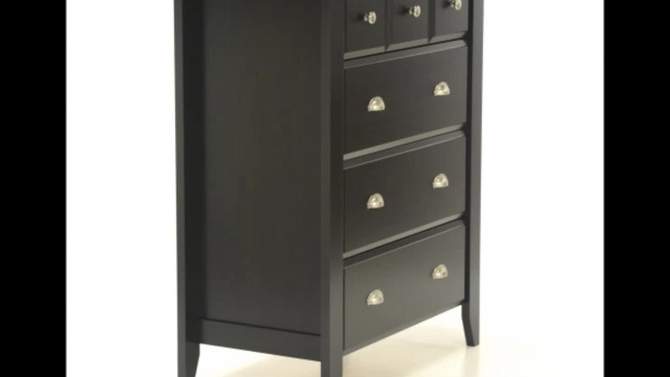 Shoal Creek 4 Drawer Chest with Easy Glide Metal Runners Jamocha Wood - Sauder, 2 of 5, play video