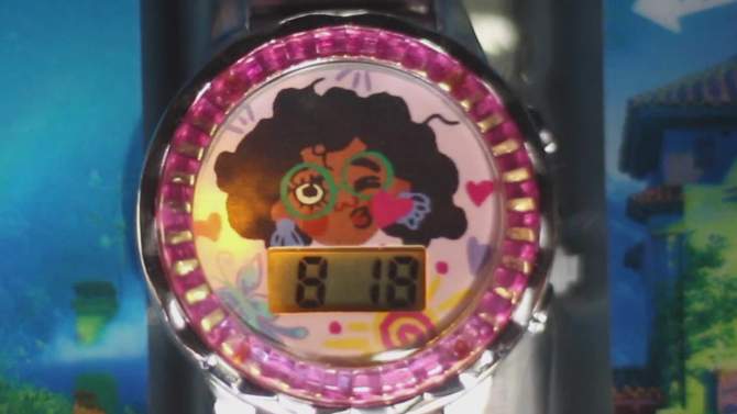 Girls&#39; Disney Encanto LCD Watch - Pink, 5 of 6, play video