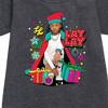 Nickelodeon Lay Lay Christmas Presents Graphic Short Sleeve Fleece Dress - Heather Charcoal - 4T - 2 of 3
