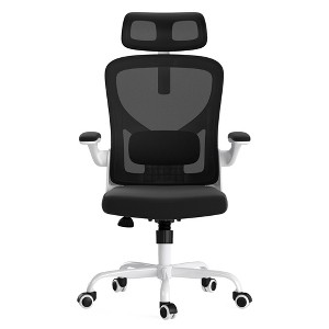 Rbied Ergonomic Office Chair, High Back Computer Chair with Headrest, Armrests and Adjustable Lumbar Support for Home Office Study Room, - 1 of 4
