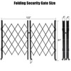 Double Folding Security Gate, 61" H x 122" W Folding Door Gate, Steel Accordion Security Gate, Flexible Expanding Security Gate - 4 of 4
