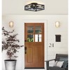 Airsurfer 16-Inch Black Farmhouse Caged Ceiling Fans with Remote - 2 of 4