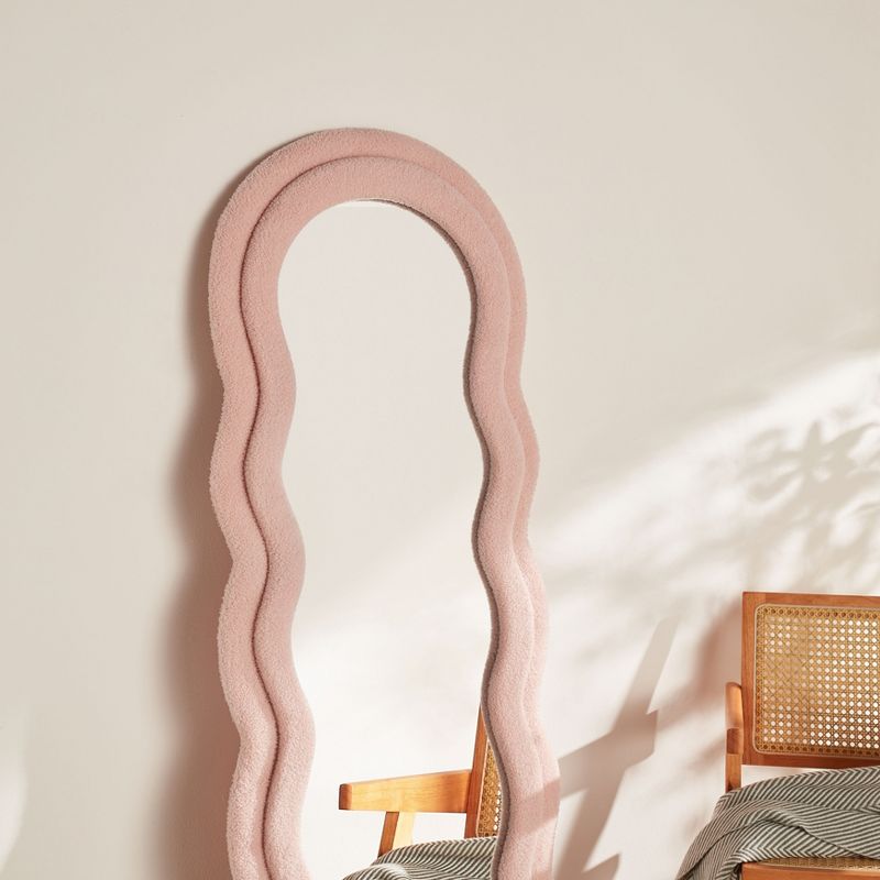 Organnice Wave Shaped Cashmere Frame Full-Length Mirror, 4 of 10