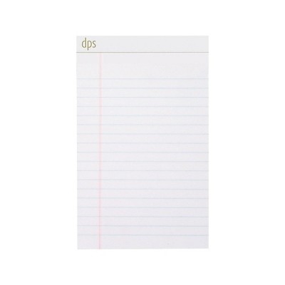 DPS by Staples Notepads 5" x 8" Narrow White 50 Sheets/Pad 12 Pads/PK (DPS20000) 814044