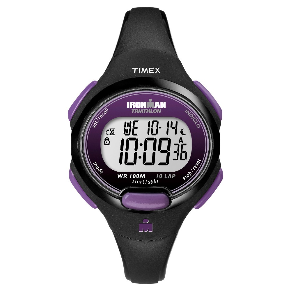 Photos - Wrist Watch Timex Women's  Ironman Essential 10 Lap Digital Watch - Black T5K523JT 