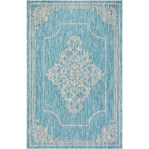 Courtyard CY8212 UV & Stain Resistant Non-Shedding Power Loomed Indoor/Outdoor Rugs - Safavieh - 1 of 4