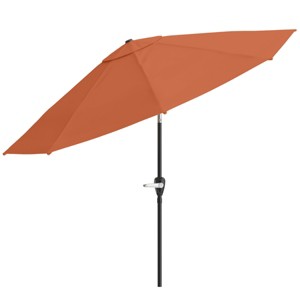 Nature Spring 10-ft Easy Crank Patio Umbrella with Auto Tilt - Vented Canopy for Deck, Balcony, Backyard, or Pool - 1 of 4