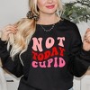 Simply Sage Market Women's Graphic Sweatshirt Not Today Cupid Retro - 2 of 4