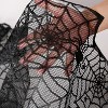 Wikineon Halloween Table Runners 6 Packs Black Lace Spider Web Linens for Halloween Table Decor Polyester Creepy Table Cloth - 3 of 4