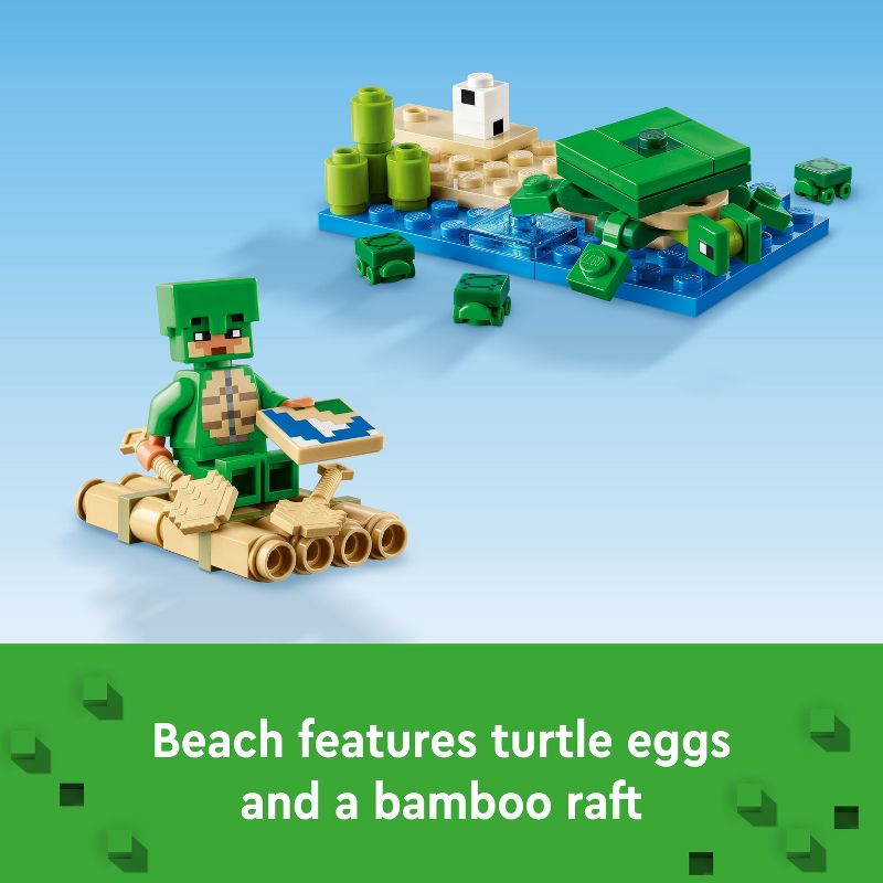 LEGO Minecraft The Turtle Beach House Construction Toy 21254, 5 of 9