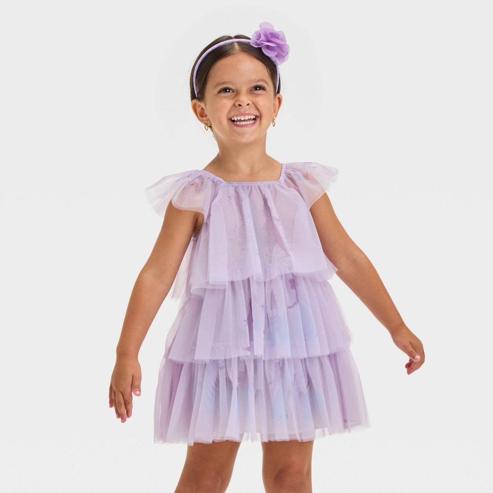 Toddler Girls Disney Frozen Elsa Layered Dress