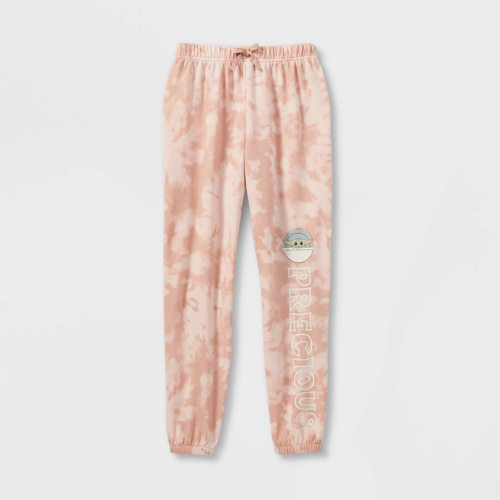 Girls' Star Wars: The Mandalorian The Child Dreamy Fleece Jogger Pants - Pink XXL