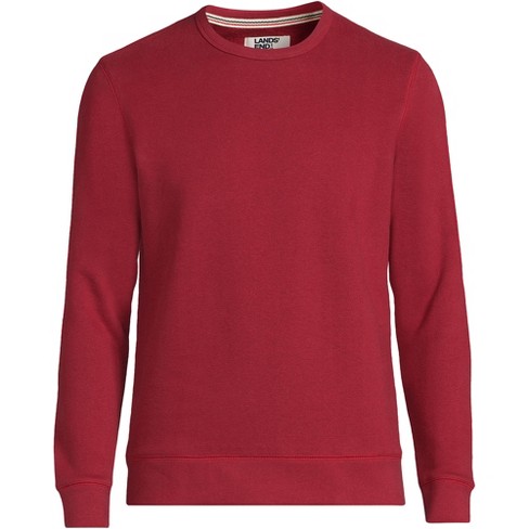 Lands' End Men's Long Sleeve Serious Sweats Crewneck Sweatshirt - Large -  Fresh Cranberries