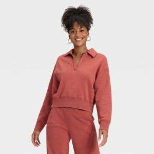 Women's Fleece Pullover Sweatshirt - Universal Thread™ - 1 of 3
