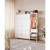 Garvee Clothes Rack with 16 Fabric Drawers, Portable Closet Wardrobe with 2 Shelves and Hanging Rod, Heavy Duty Garment Rack, Storage Organizer - 2 of 4