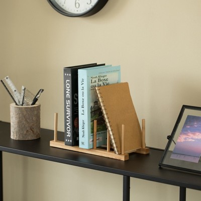 Bamboo Wooden 5-Grid Dish Drainer Rack
