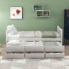 Lyngins Daybed with Pull-Out Trundle & 3 Drawers, Solid Frame Platform Bed, Wood Slat Support, Beds with Storage, Twin Bed Frame - 2 of 4